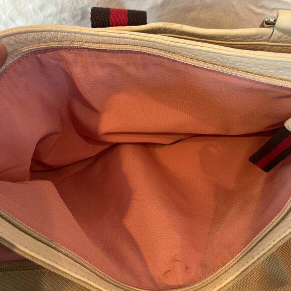 Cole Haan -- Courtney Collection -- Vintage -- Leather and Nylon -- Shoulder Bag - Picture 16 of 16